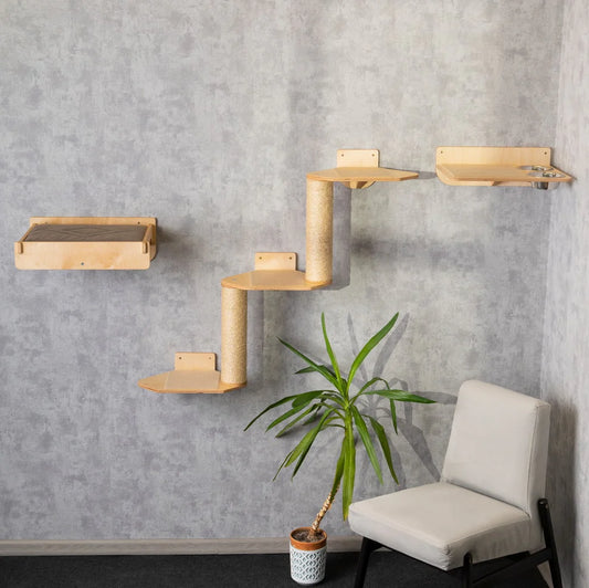 luxurious-cat-tree-with-bed-feeder