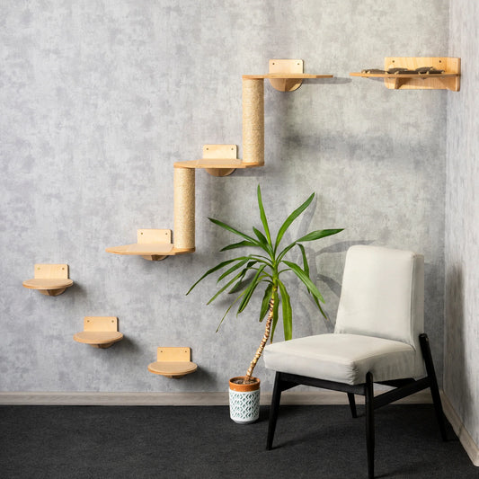 luxurious-cat-tree-with-hammock-shelves