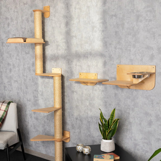 luxurious-cat-tree-with-integrated-bed-feeder
