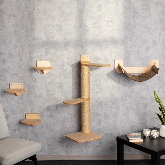 space-saving-cat-tree-with-hammock-shelves
