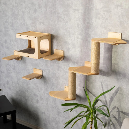 Playful Paws Cat Wall House - Modern Cat