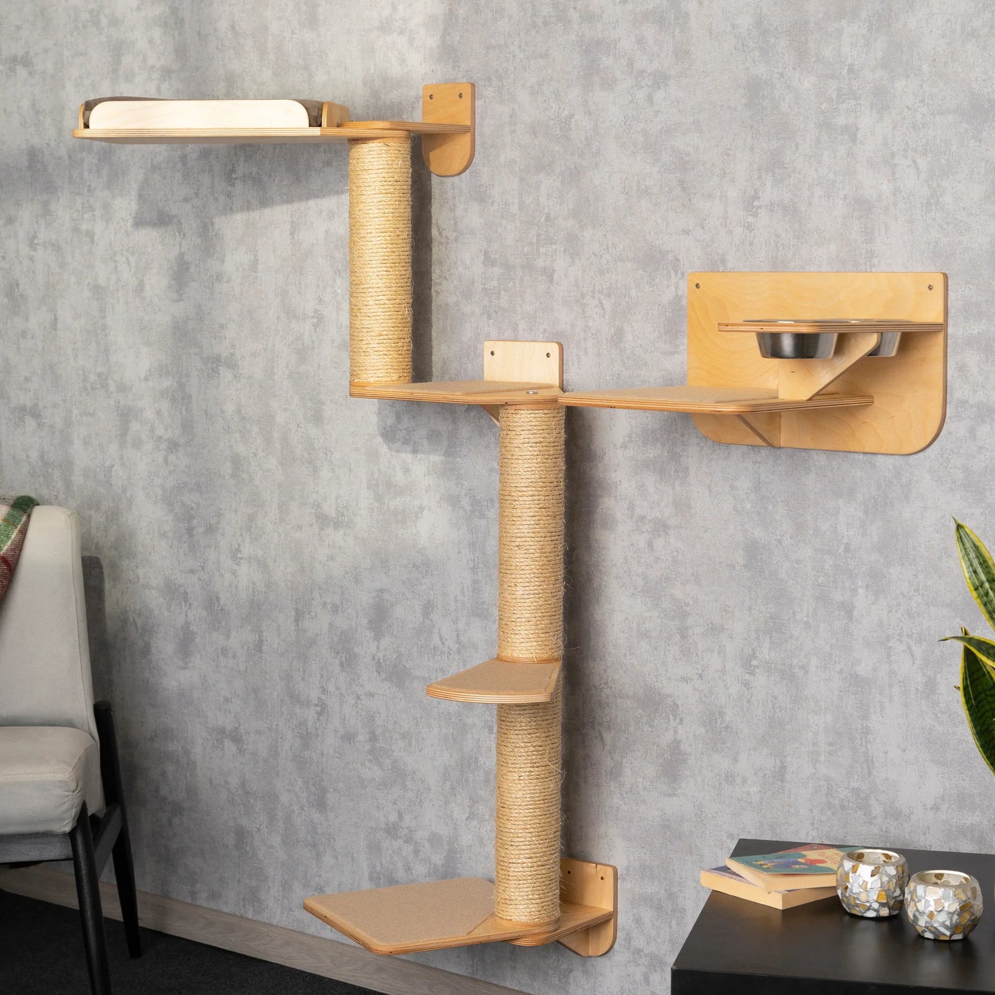 cat-tree-and-bed-combo-with-stylish-shelves