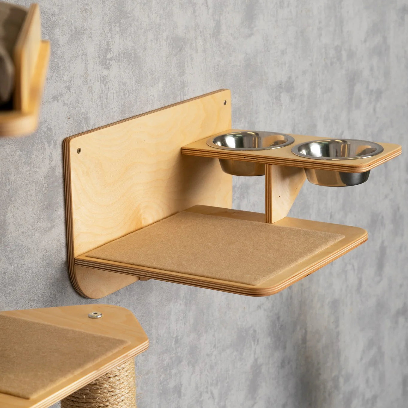 cat-tree-and-bed-combo-with-stylish-shelves