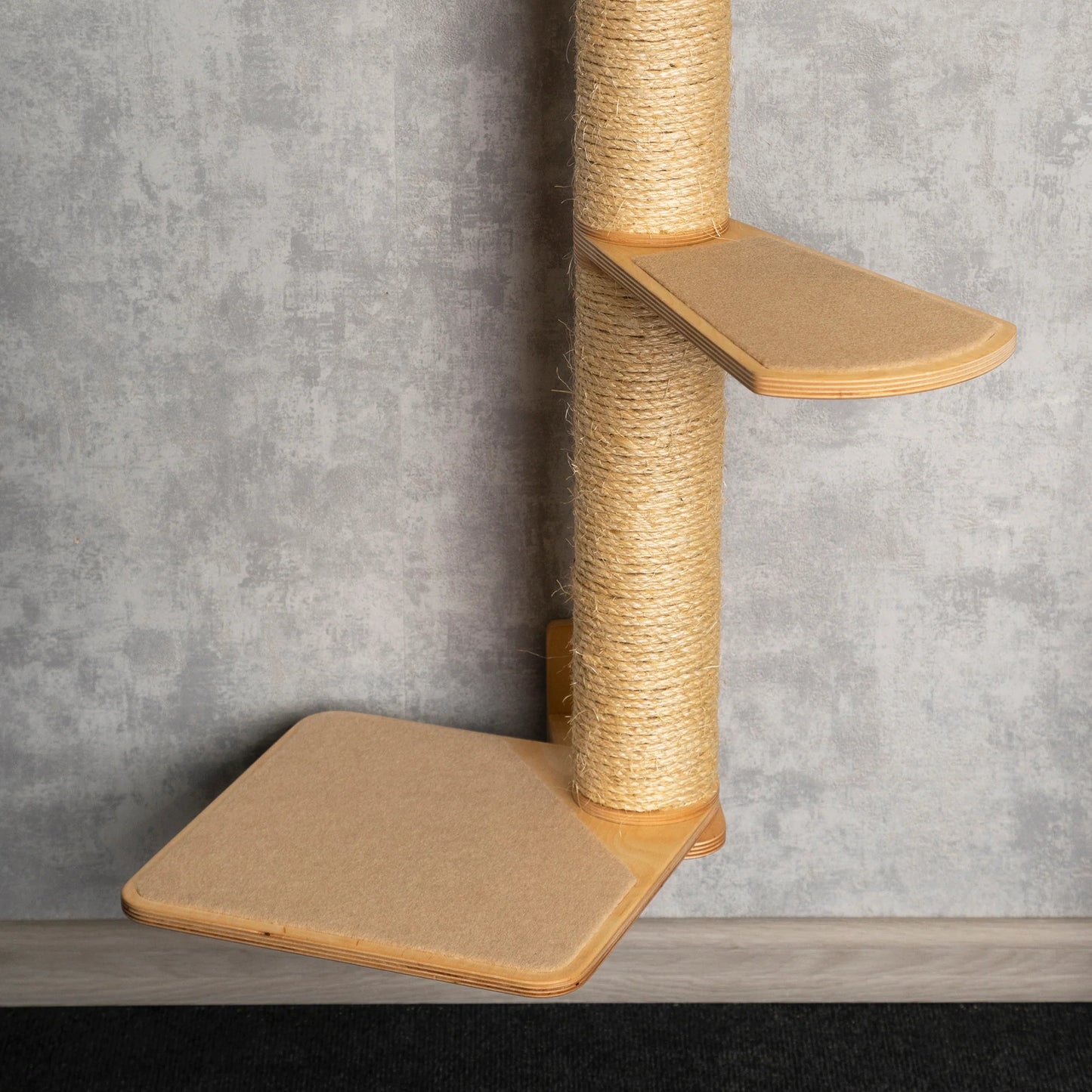 cat-tree-and-bed-combo-with-stylish-shelves