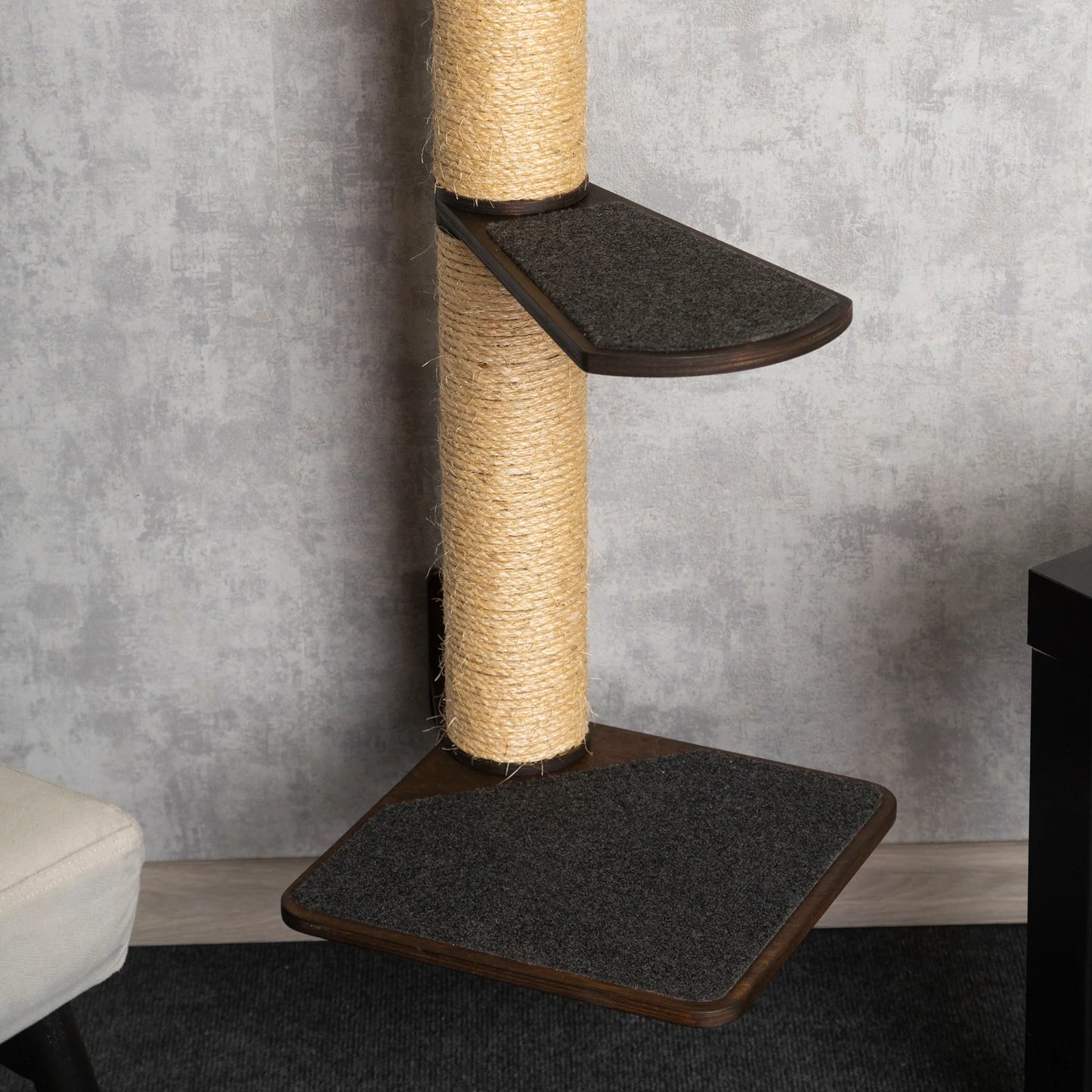 cat-tree-and-bed-combo-with-stylish-shelves