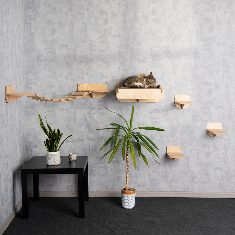 luxurious-cat-bed-with-steps-bridge