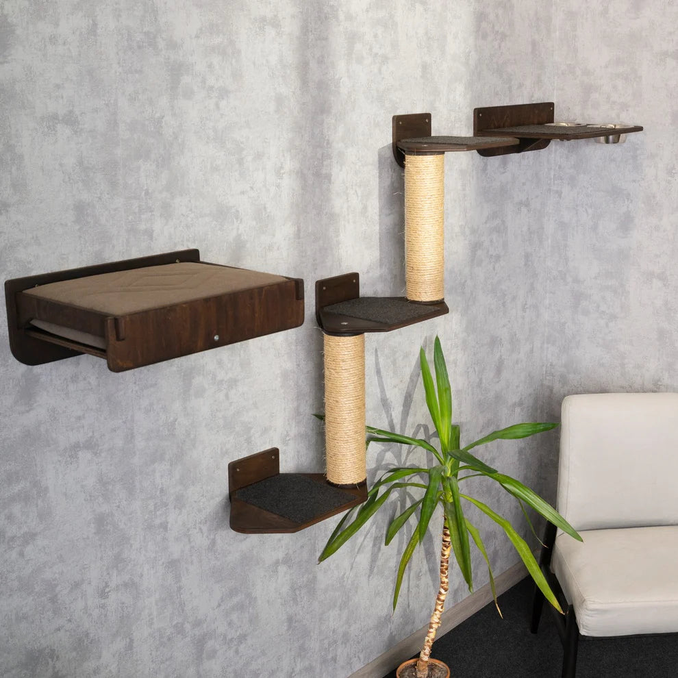 luxurious-cat-tree-with-bed-feeder