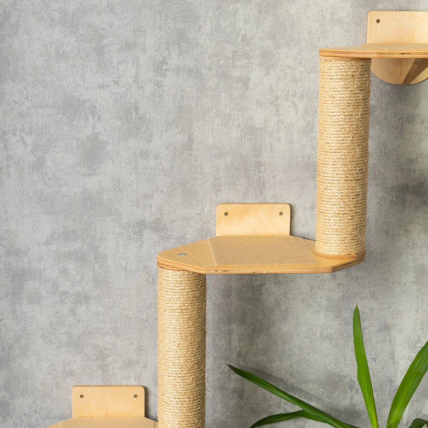 luxurious-cat-tree-with-hammock-shelves