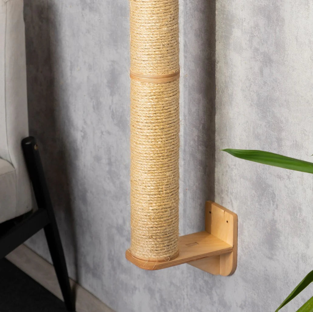 premium-cat-scratching-post-and-cozy-bed-combo