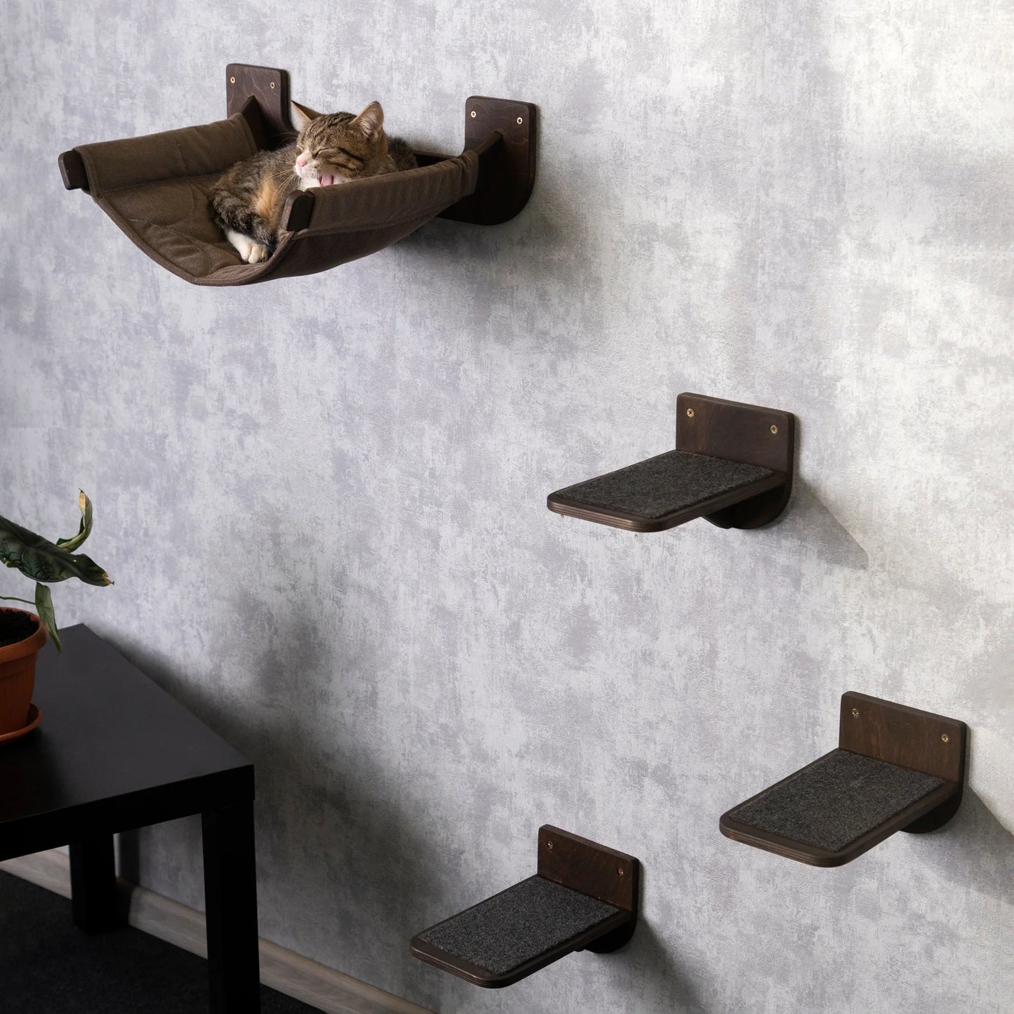 stylish-cat-hammock-and-cat-steps-set