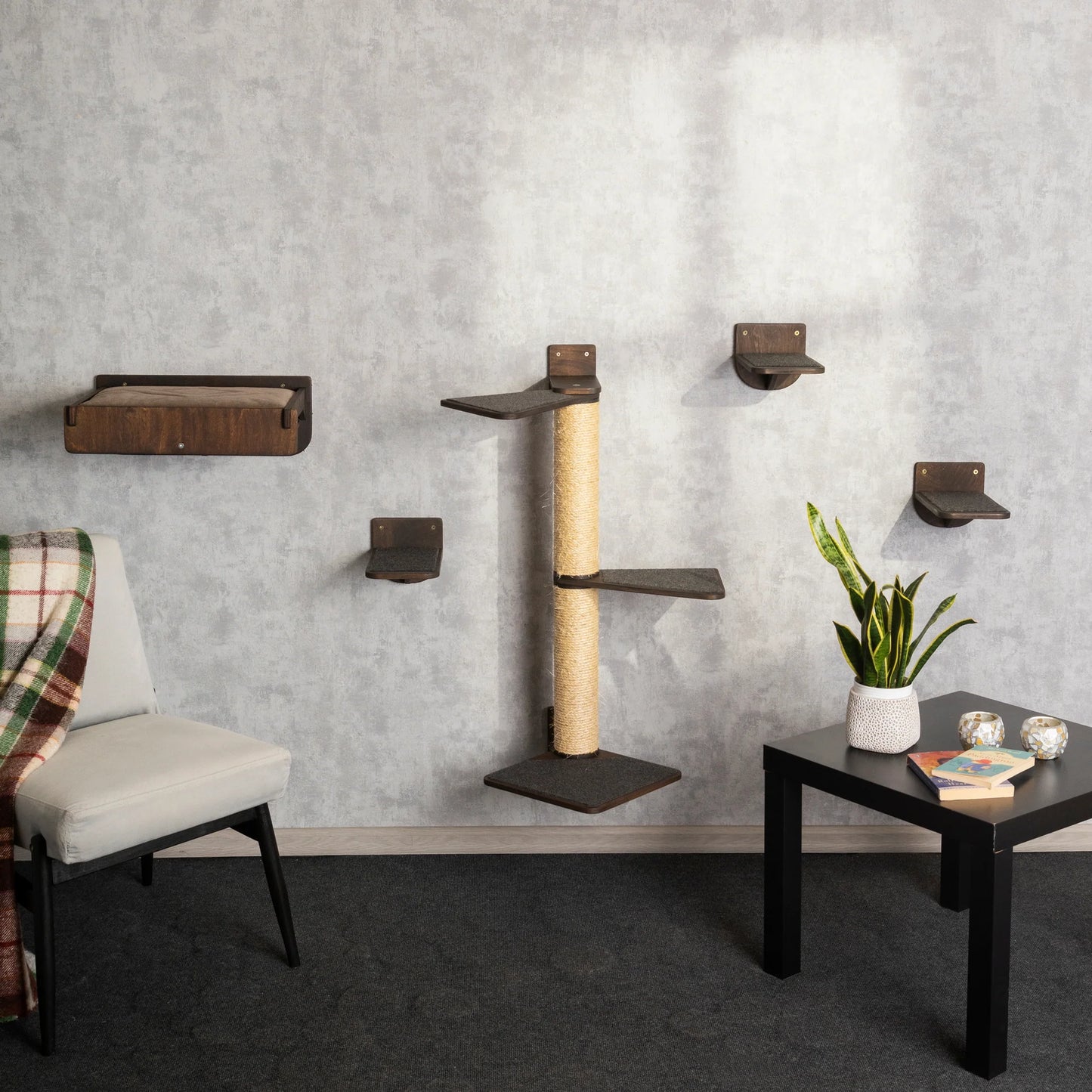 ultimate-cat-haven-tree-bed-shelves