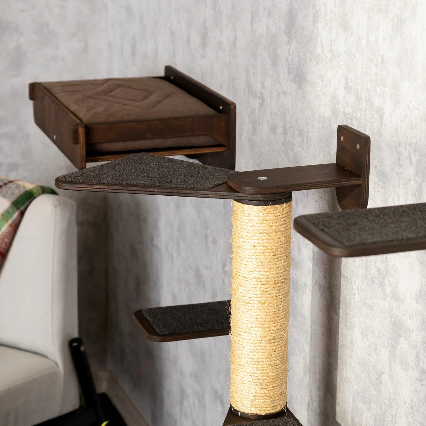 ultimate-cat-haven-tree-bed-shelves
