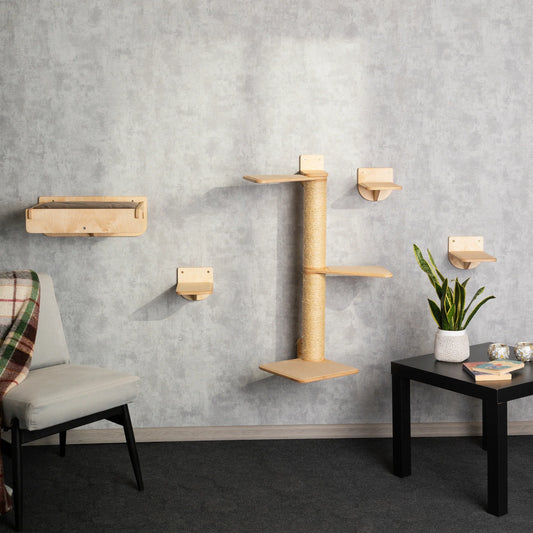 ultimate-cat-haven-tree-bed-shelves