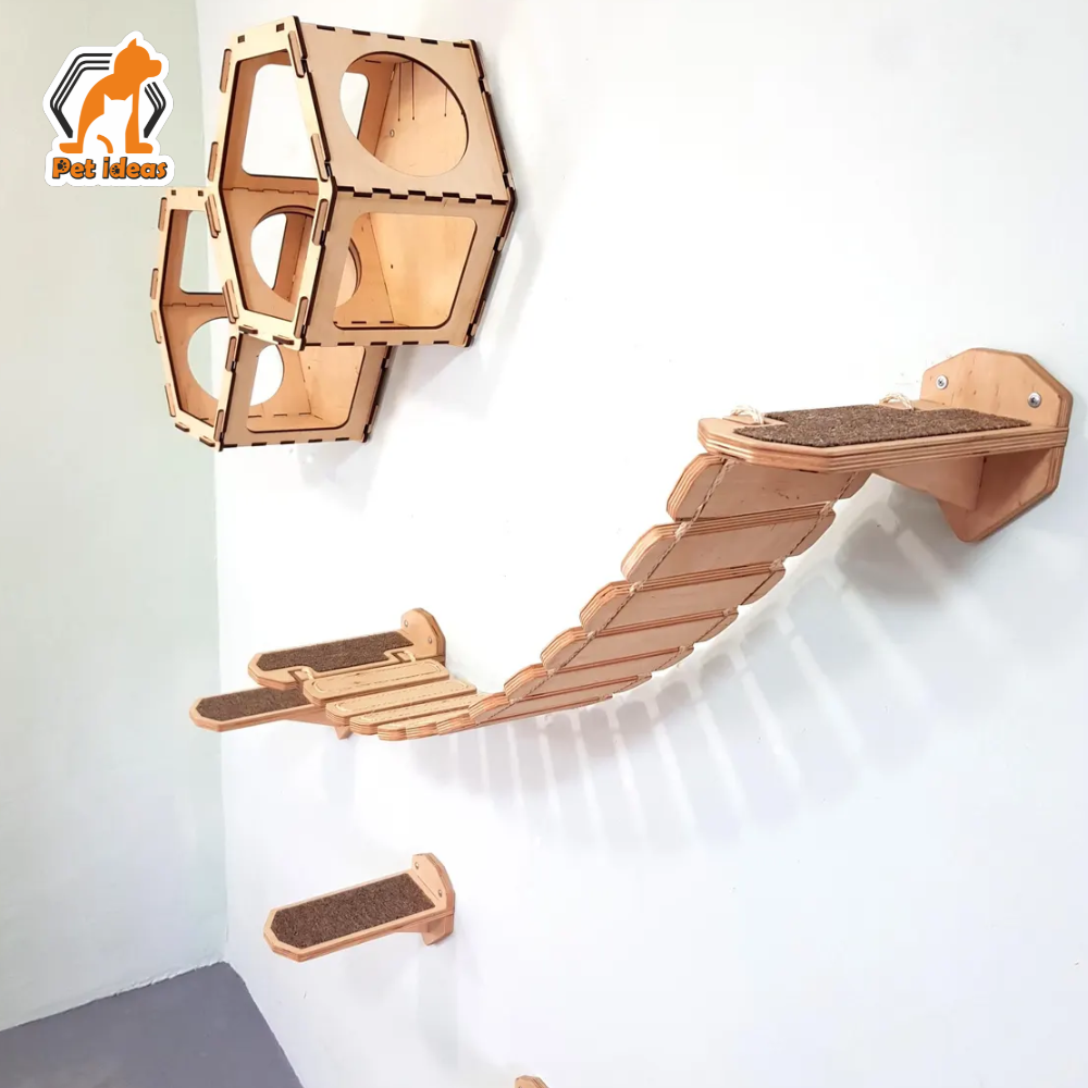 wall-mounted-cat-furniture-set-with-bridge