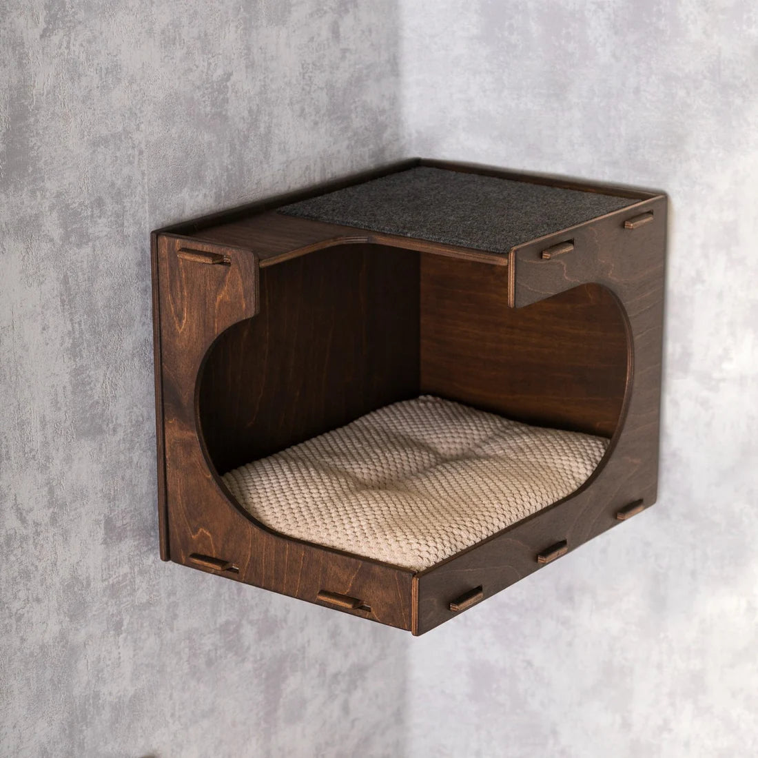 Stylish Cat Wall Houses with Integrated Steps - Modern Cat