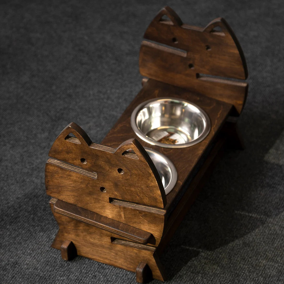 Elevated Cat Feeding Station - Modern Cat